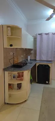 a kitchen with a counter top in a room at Villa Rebecca in Luxor