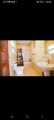 a bathroom with a sink and a toilet at La bonita compound for rent in Hurghada
