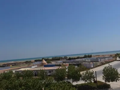 arial view of a building with the ocean in the background at El Gouna Mangroovy 2Bd - M10 in El Gouna