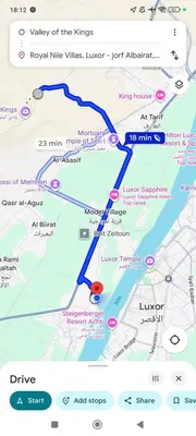 a map of the klezmerkritkritkritkritkritkritkritkritkrit at Royal Nile Villa - Luxury Nile View Apartment 1 in Luxor