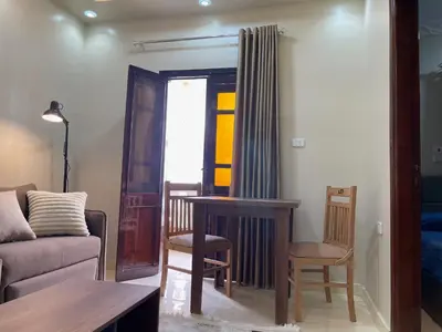 a living room with a couch and a table at White Star House in Safaga