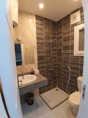 a bathroom with a sink and a toilet at selena bay resort in Hurghada
