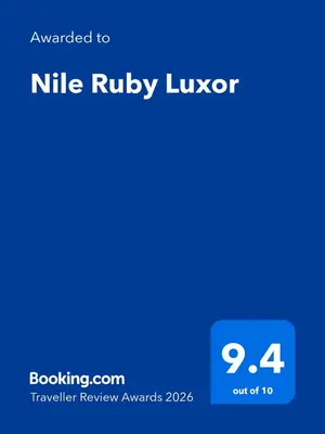 a screenshot of a cell phone with the nile riley luxor text at Nile Ruby Luxor in Luxor