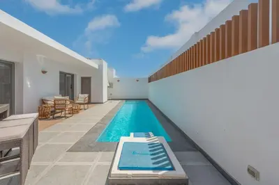 a swimming pool in the backyard of a house at Luxury Villa with private pool Sholan 2 in Hurghada