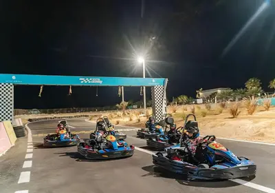 a group of people riding on motorcycles on a road at Soma Bay - Luxury 3 Bedroom Penthouse - Panoramic Sea View, Free Pool and Beach Access in Hurghada