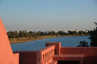 a view of a river from the balcony of a building at Cozy Townhouse in West Golf - El Gouna in Hurghada