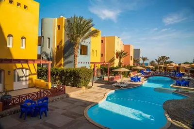 a view of the pool at the resort at Al Dora Resort All Inclusive Hotel in Hurghada