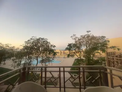 a view from the balcony of a resort at The view in Hurghada