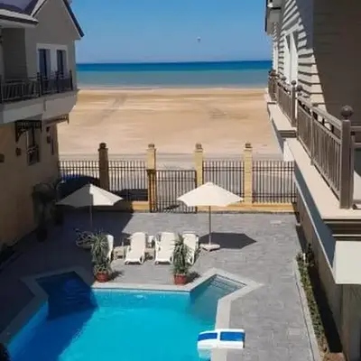 Aqua blue bay