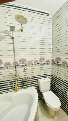 a bathroom with a toilet and a tub and a sink at Menna guest house in Luxor