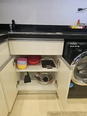 a kitchen counter with a sink and a dishwasher at Elhambra First Avenue in Hurghada
