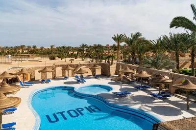 a view of the pool at a resort at UTOPIA Blue Resort in Quseir