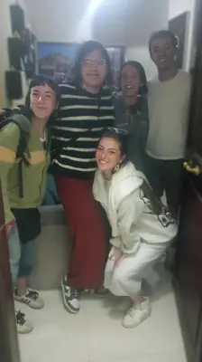 a group of women posing for a picture at Sun Aswan inn in Aswan