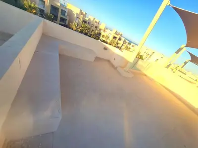 a stairway leading up to a building at Mangrove Elgouna in Hurghada