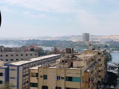 a view of a city with buildings at اسوان ـ خلف مول بلازا ـ بجوار فرست مول in Aswān