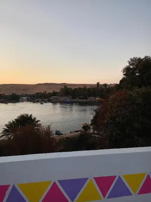 a view of a river with boats in the water at Toto Kato in Jazīrat Aswān