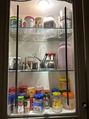 a refrigerator filled with lots of food and drinks at Paradise Villa Seaview in Hurghada