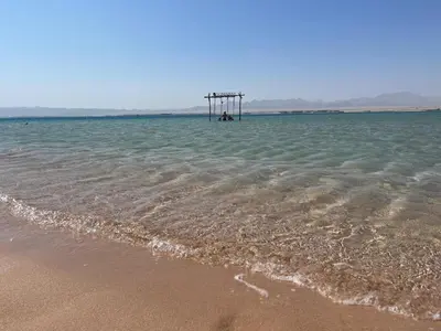 a pier in the middle of the ocean at Somabay-Mesca - Relaxing Ground Floor in Hurghada