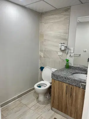 a bathroom with a toilet and a sink at Scandic resort private beach in Hurghada