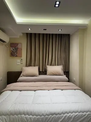 a bedroom with a large bed in a room at Temple & Nile view in Luxor
