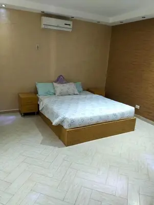 a bedroom with a bed in a room at AL Sarfi Apartments in Hurghada