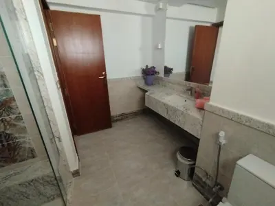 a bathroom with a sink and a mirror at The View Island in Hurghada