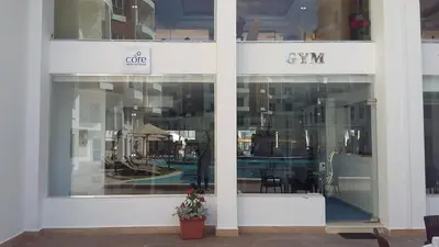 a store front with a display window of a store at Flat in Hughada Aqua Palms 52 M2 in Hurghada