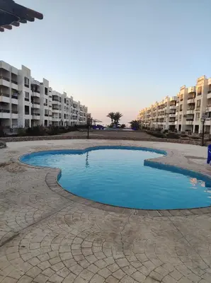 a small pool of water in the middle of a building at Hurghada in Hurghada