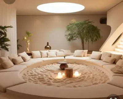 a living room with a white couch and a table at Amber Cruise in Luxor