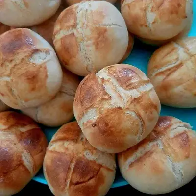 a pile of buns sitting on top of a table at Orientalna Willa in Hurghada