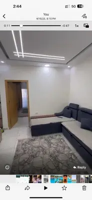 a picture of a living room with a couch in a room at ميراج باى الغردقه in Hurghada
