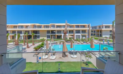 a view of a pool at a resort at Luxury Stays in G-Cribs El Gouna in El Gouna