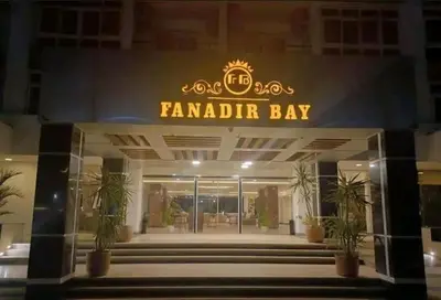 a sign on the front of a banquet bay building at Fanadir Bay Elnoras213 Hurghada in Hurghada