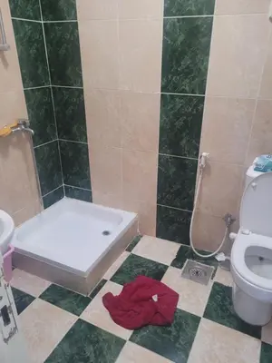 a bathroom with a shower and a toilet and a sink at Hurghada down town in Hurghada