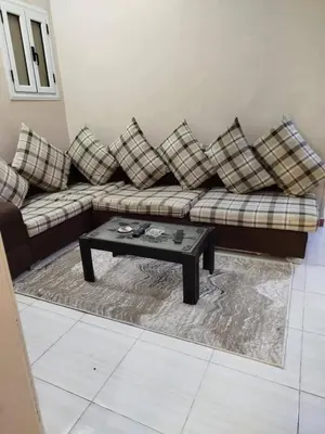a living room with a couch and a coffee table at flat in Hurghada Sheraton Metro street in Hurghada