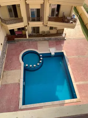 an overhead view of a swimming pool in a building at casablanca resort in Hurghada
