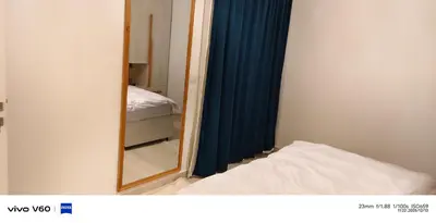 a bedroom with a mirror and a bed and a mattress at Moon Hills Palace in Hurghada