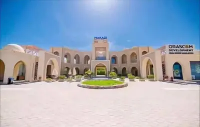 a large building with a courtyard in the middle at The Best House in Makadi in Hurghada