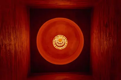a picture of a light in a dark room at The Reef House Luxury Waterfront Villa in Hurghada