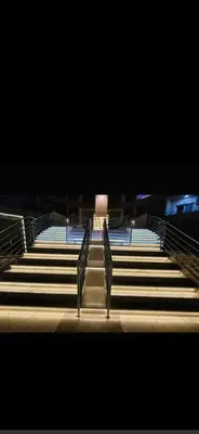 a set of stairs in a stadium at night at Princess Resort Lovely Studio in Hurghada