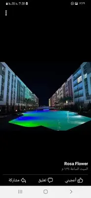 a rendering of a city at night with buildings at الغردقه in Hurghada