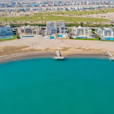 Ancient Sands 3BR Twin Villa with a Private Patio Heated Swimming Pool & Lagoon Access