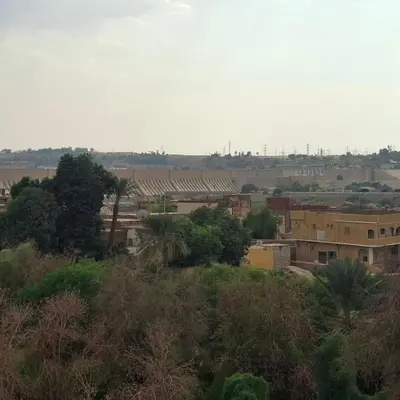 a view of a city from a hill at Julia's Guest House in Shellal