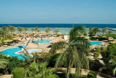 a view of the pool at the resort at Flamenco Beach & Resort Quseir in Quseir