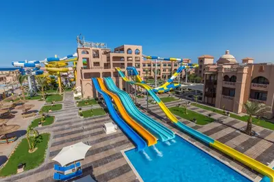 an image of a water slide at a water park at Pickalbatros Aqua Vista Resort - Hurghada in Hurghada