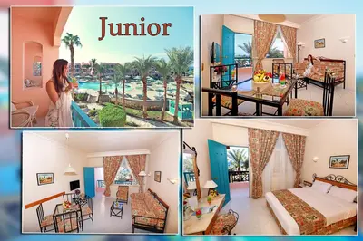 a collage of four pictures of a resort at Le Pacha Resort in Hurghada