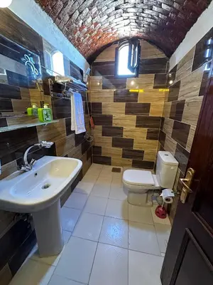 a bathroom with a sink and a toilet at Eka- Guesthouse in Aswan