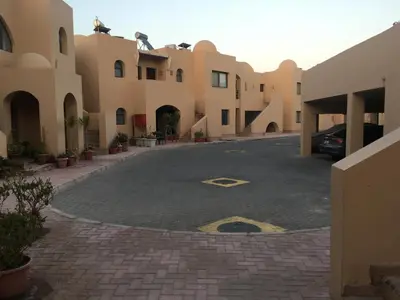 a parking lot in front of a building at Sea View One Bedroom in Hurghada - H105 in Hurghada