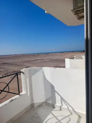 a view of the desert from the roof of a building at Studio 5min from ElGouna and Kite station in Hurghada