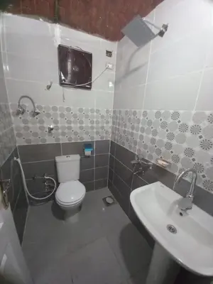 a bathroom with a toilet and a sink at Kafana Guest House Nile View in Aswan